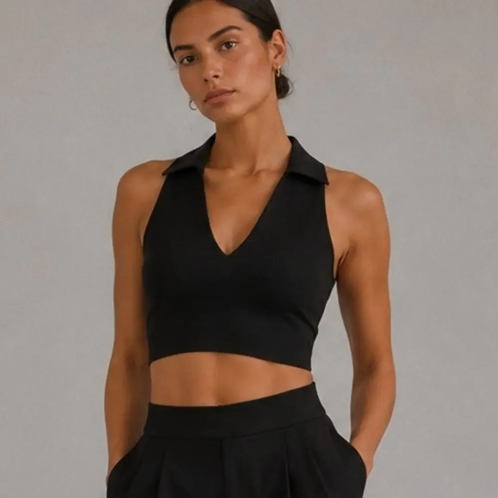 Lululemon Collared Tennis Longline Bra *Medium Support, B/C Cup Crop Polo Top 8